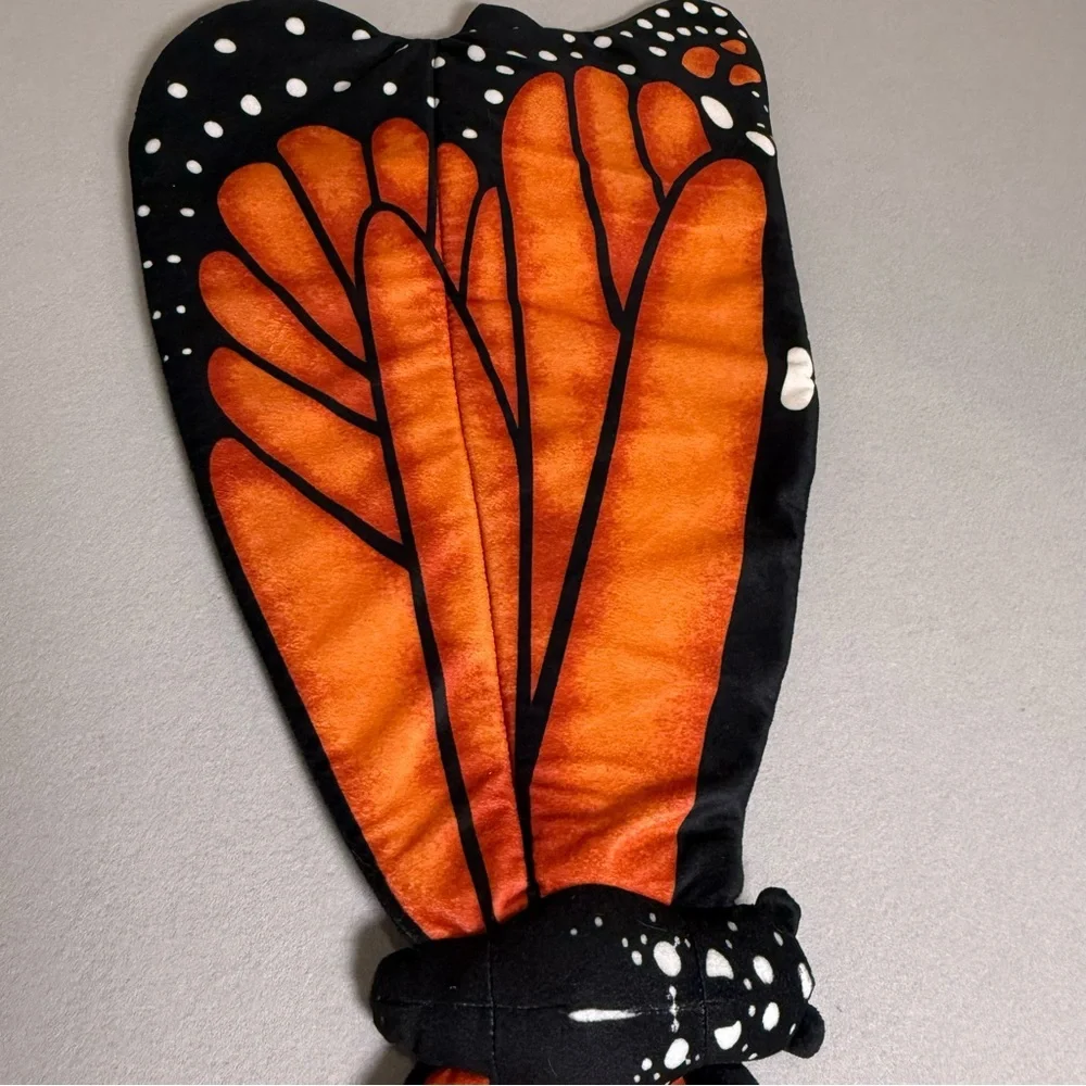 Monarch Butterfly Wings Plush Costume Cosplay Halloween Youth 48” Anime Game